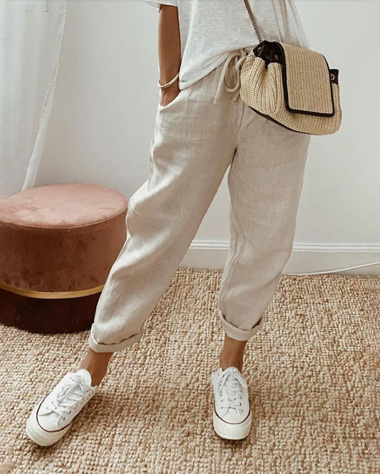 LUCY – Pantalones de lino con estilo