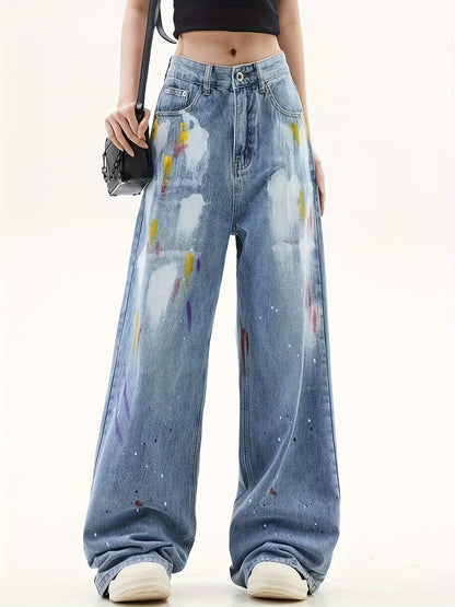 PANTALÓN PRINT GRÁFICO FLARE STREET