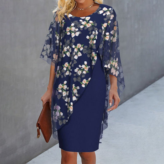HELEN – VESTIDO CON CAPA ELEGANTE