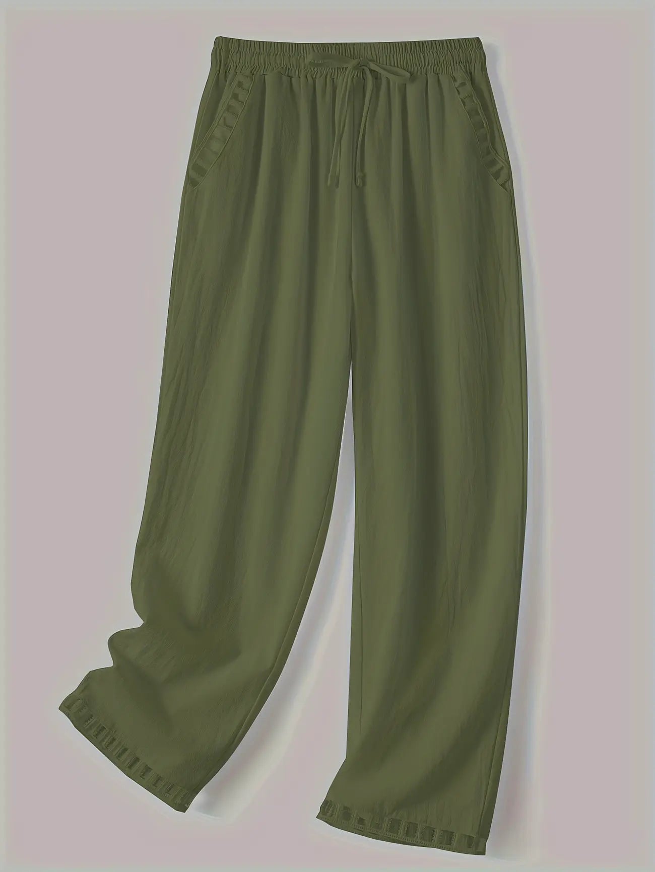 Clara – Pantalones Cropped con Ribete en Contraste