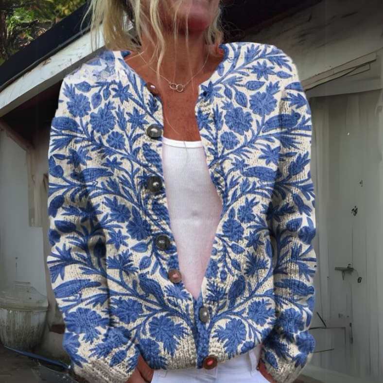 CARDIGAN CON DISEÑO FLORAL