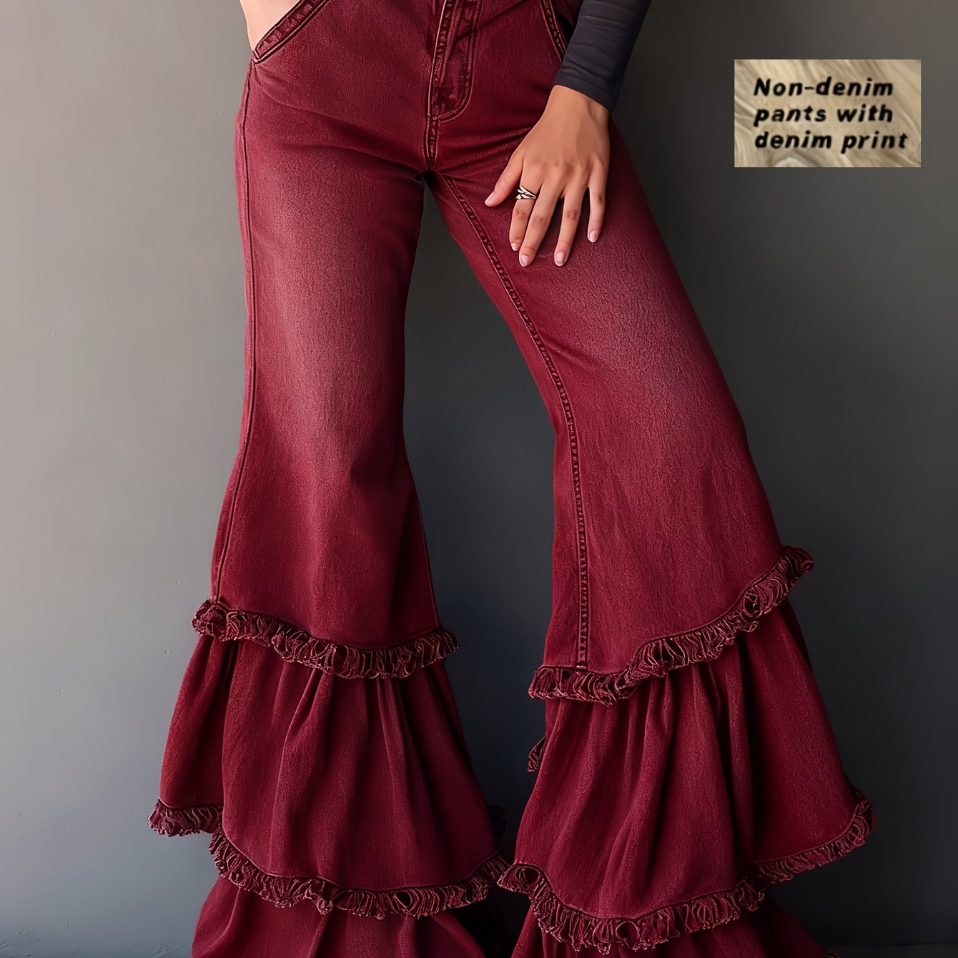 PANTALÓN CASUAL FLARE MINIMAL