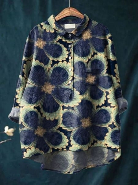Lily – Blusa con estampado floral y corte favorecedor