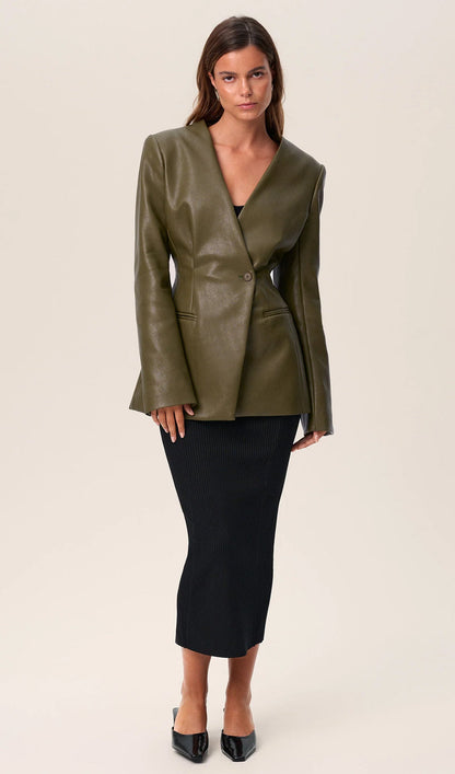 BLAZER DE CUERO VEGANO