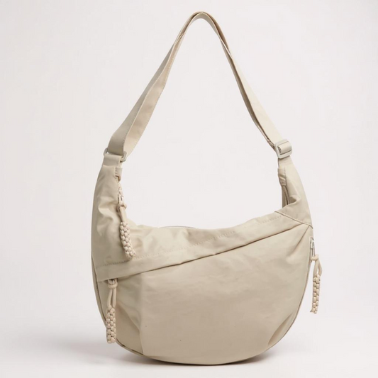 HALBMONDSCHULTERTASCHE | BEIGE