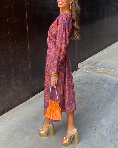 AKIRA– VESTIDO ELEGANTE DE ESCOTE EN V