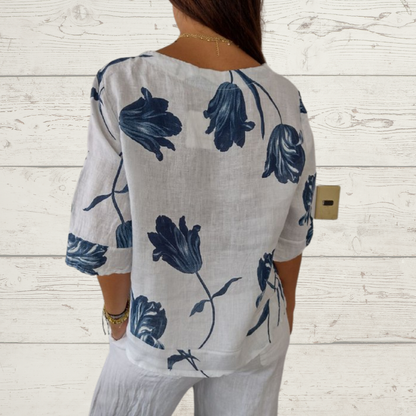 BLUSA FLORAL VINTAGE n.472918