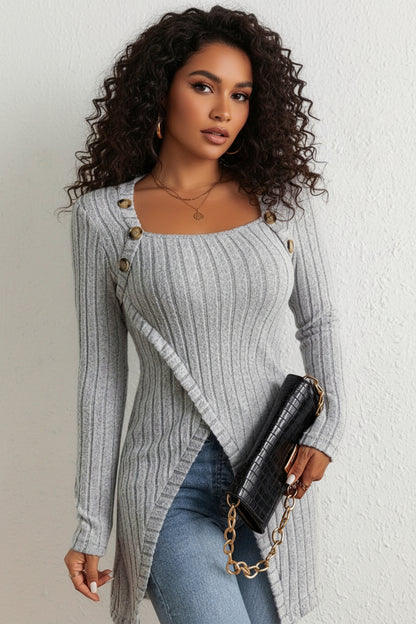 TOP CALYRA | CUELLO CUADRADO ELEGANTE