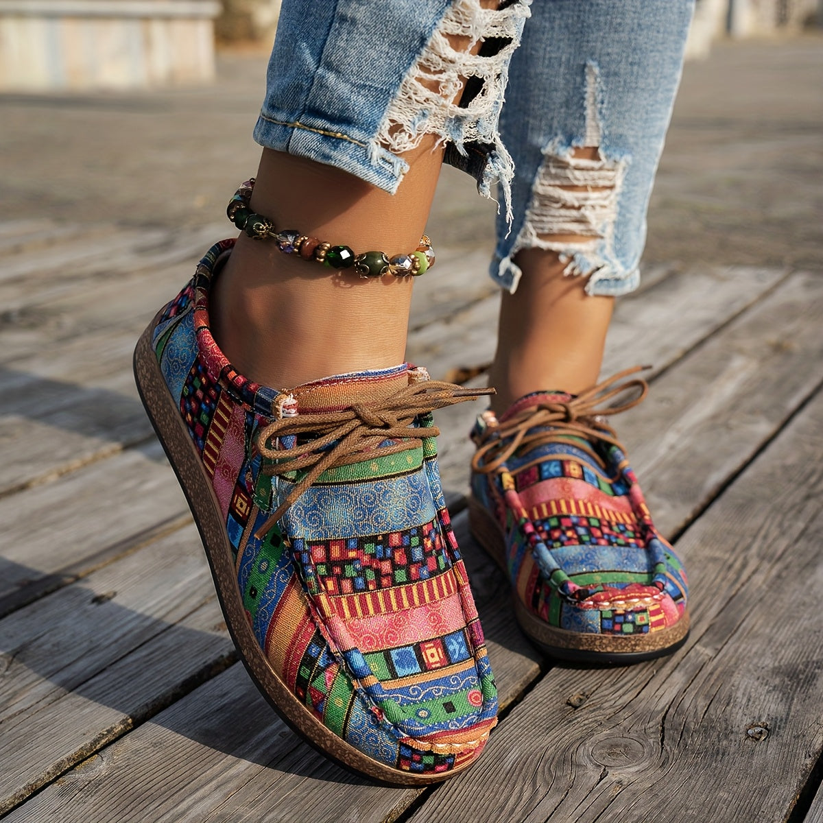 ZAPATOS ESTAMPADO PATCHWORK