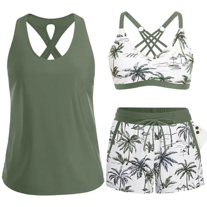 TANKINI DEPORTIVO TROPICAL NEREA