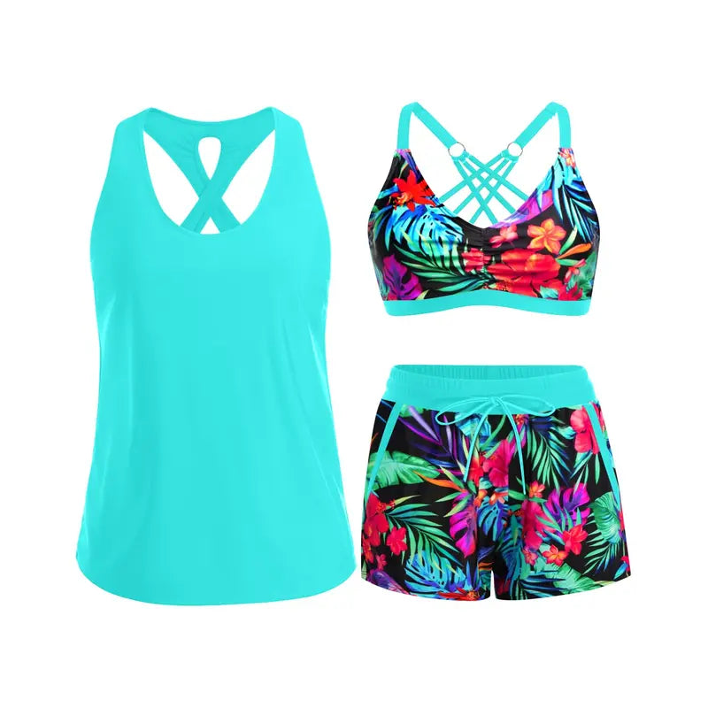 TANKINI DEPORTIVO TROPICAL NEREA