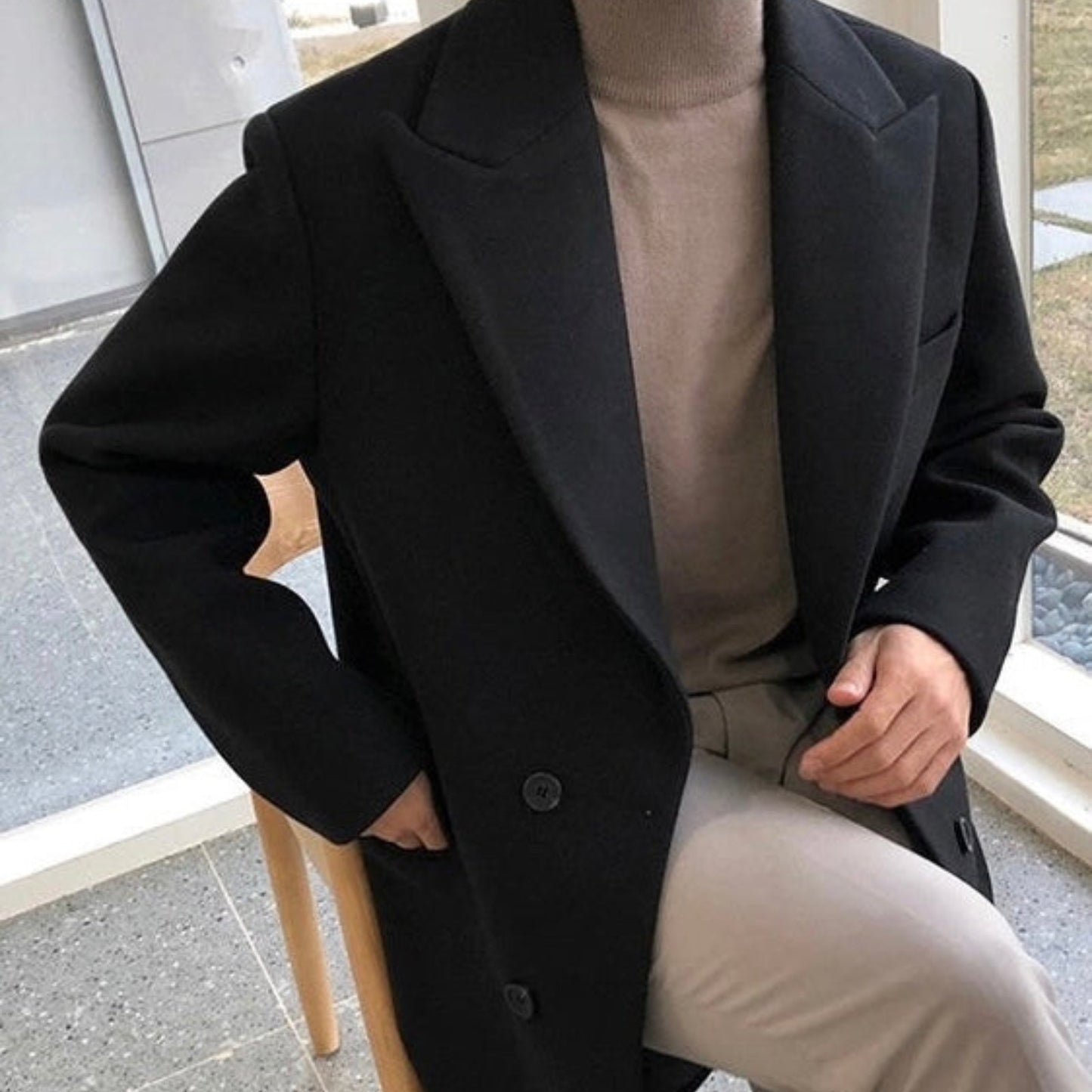 DOUBLE-BREASTED COAT CALIDEZ PREMIUM