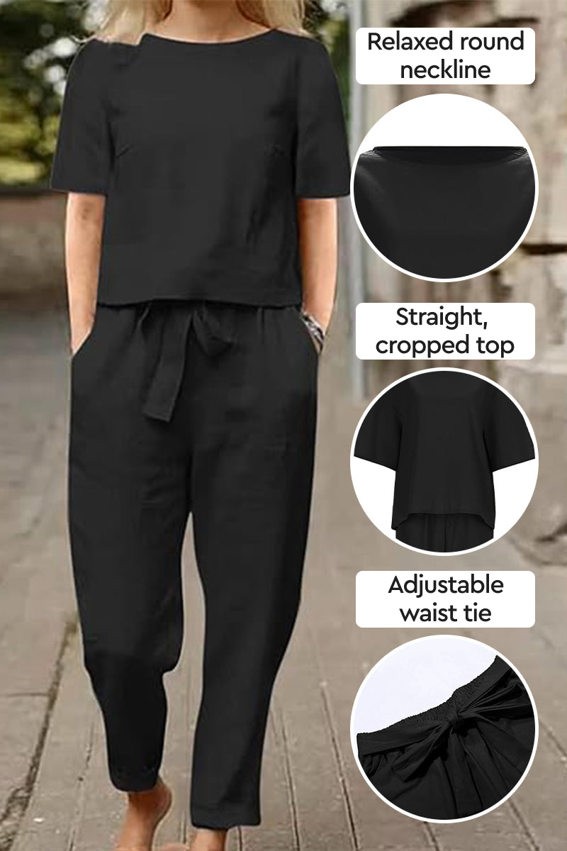 CONJUNTO ALGODÓN Y LINO