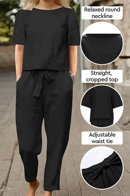 CONJUNTO ALGODÓN Y LINO