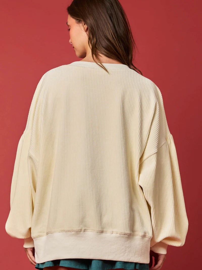 SUDADERA BOLAS NAVIDEÑAS