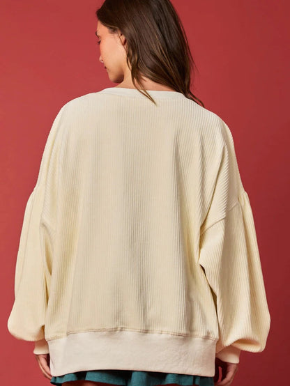 SUDADERA BOLAS NAVIDEÑAS