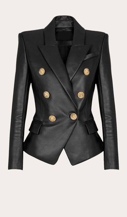 CHAQUETA NEGRA ENTALLADA