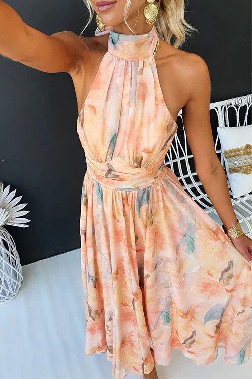Saray – Vestido Largo Aquarela