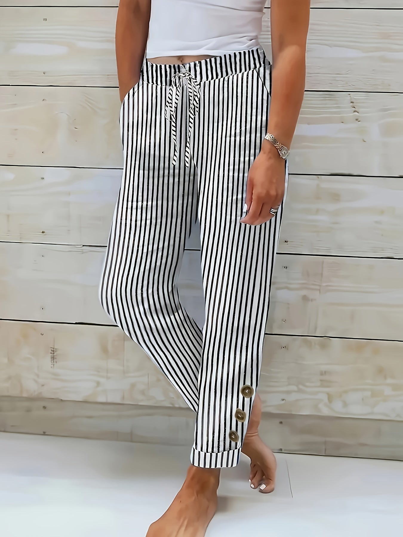 Lena – Pantalones de Cintura Elástica