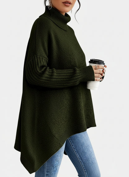 SUÉTER DE CUELLO ALTO LARGO™ | CALIDEZ ELEGANTE