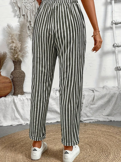Ava – Pantalones Culotte de Rayas