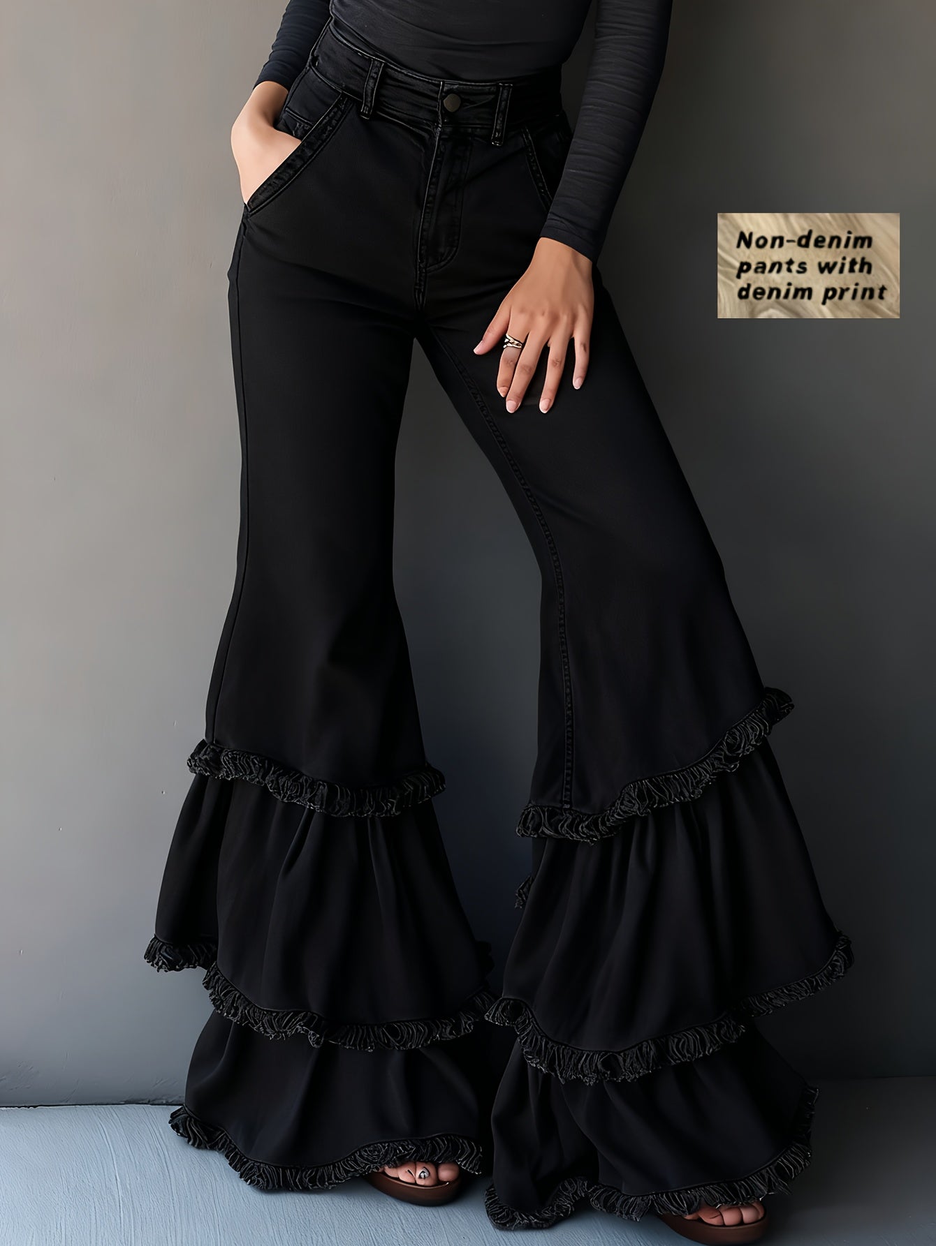 PANTALÓN CASUAL FLARE MINIMAL