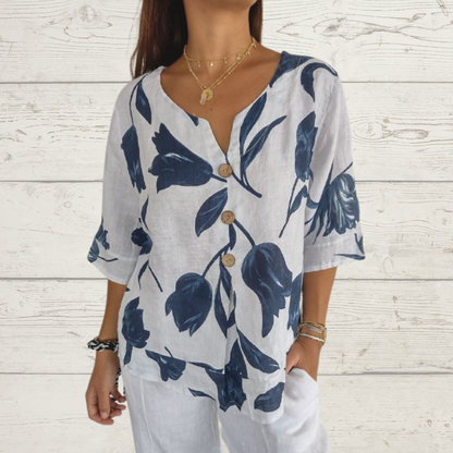 BLUSA FLORAL VINTAGE n.472918