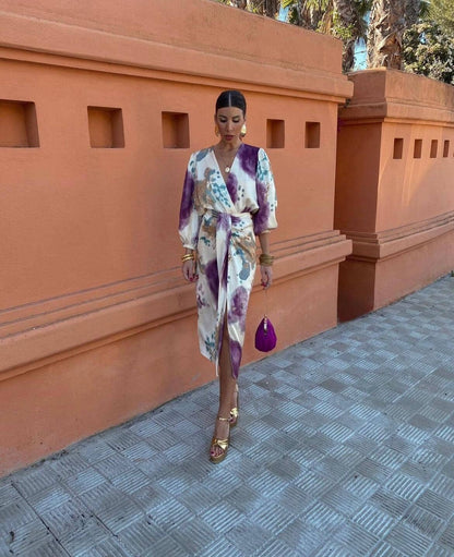 Morday – Vestido Midi Tropical