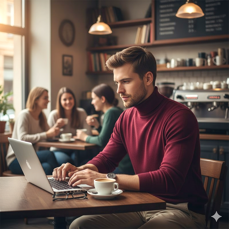 SUÉTER PREMIUM DE CACHEMIRA PARA HOMBRE | Hilo suave y cómodo con un corte moderno para negocios y ocio. 👔
