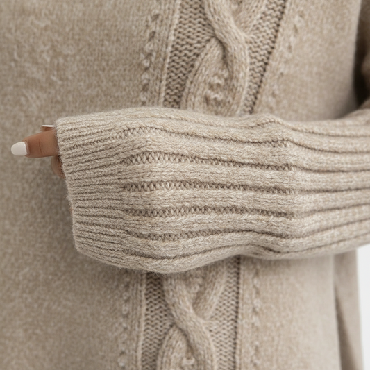 SUÉTER DE CUELLO ALTO LARGO™ | CALIDEZ ELEGANTE