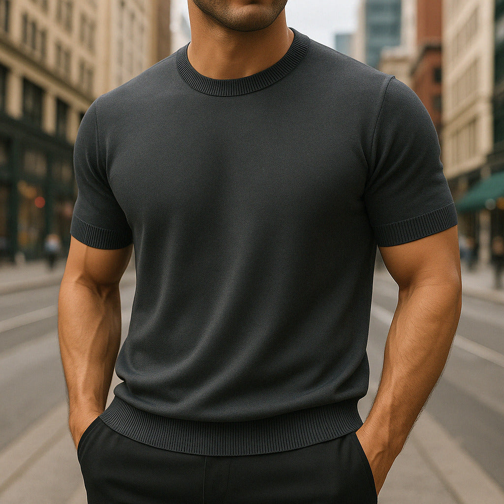 Théo – Camiseta Entallada de Lana Merino