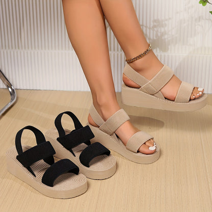 Ella – Sandalias de cuña elegantes y frescas