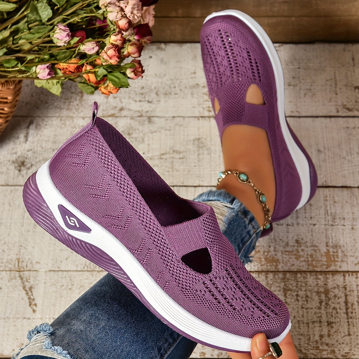 AYSHA – Zapatos cómodos sin cordones + plantillas GRATIS