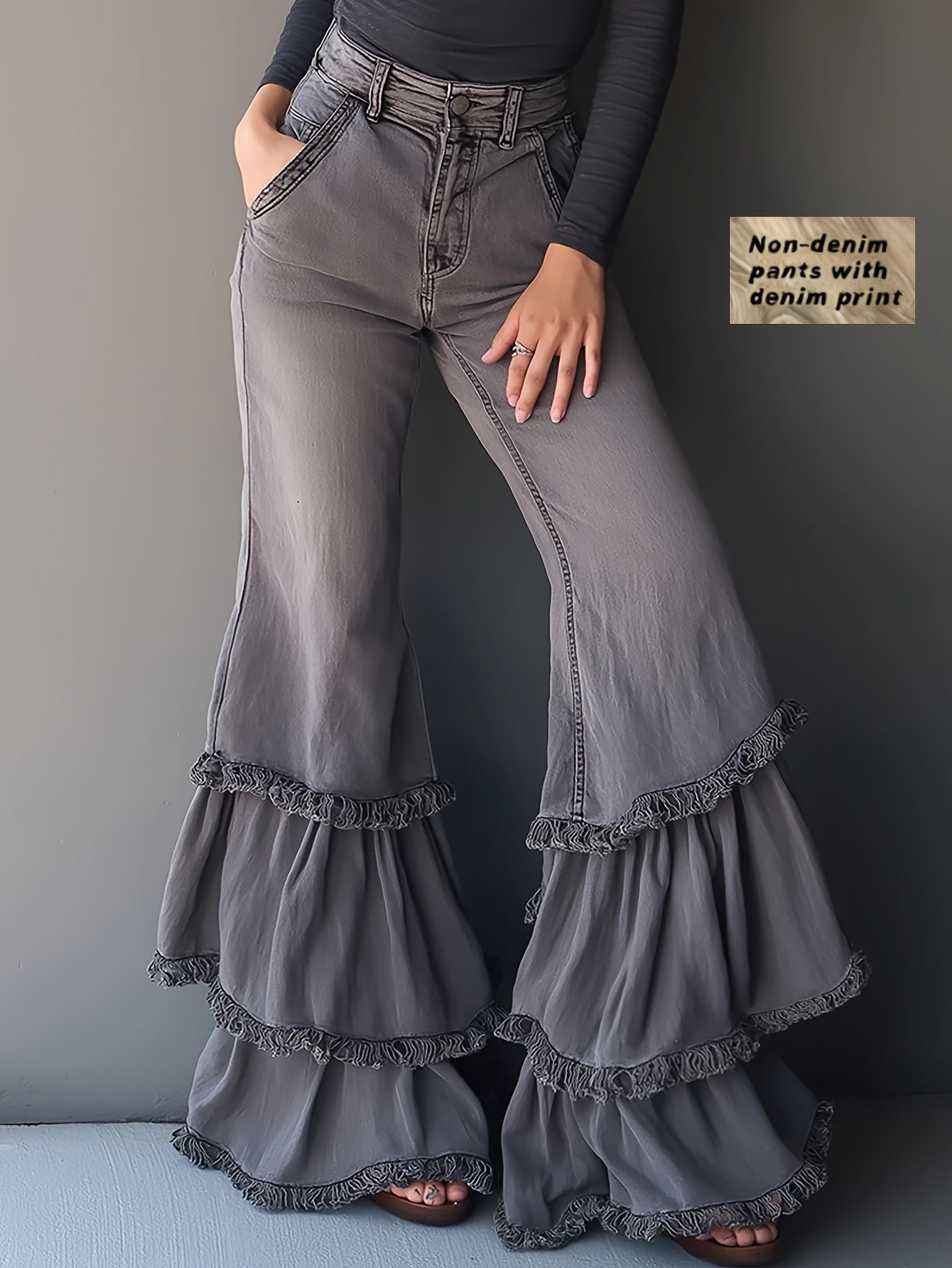 PANTALÓN CASUAL FLARE MINIMAL
