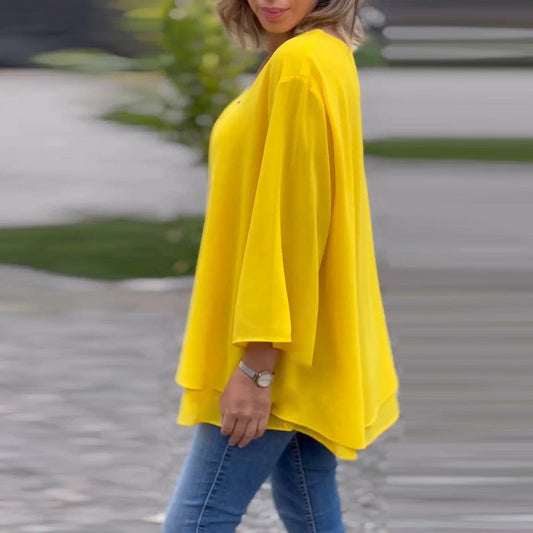 Lorelai  – Blusa de Gasa con Cremallera