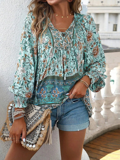 Helena – Blusa veraniega boho floral