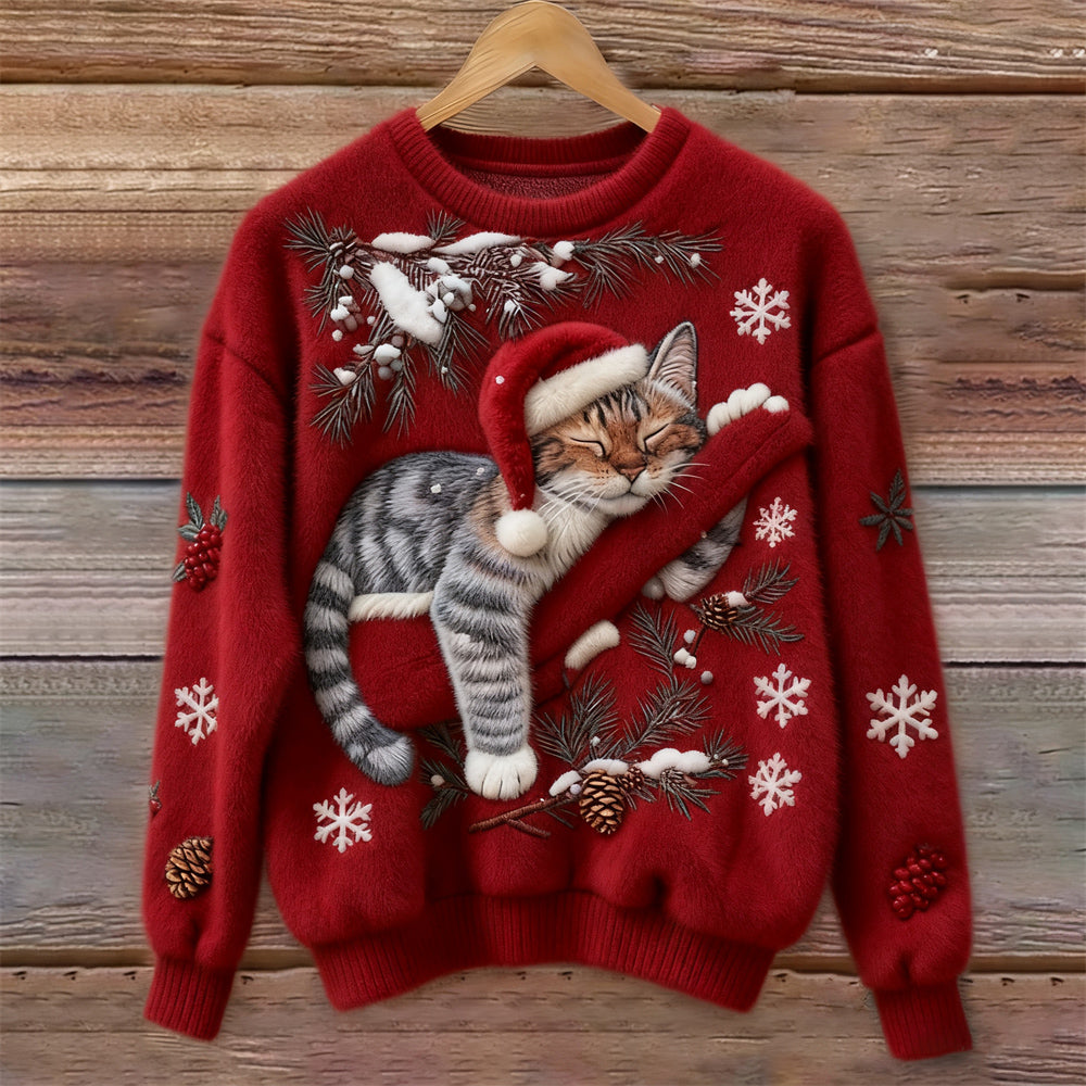 GATTOINVERNO™ | JERSEY NAVIDEÑO EFECTO PELUCHE 3D