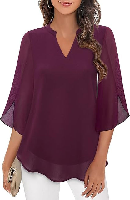 Ginger – Blusa de capas con elegancia casual