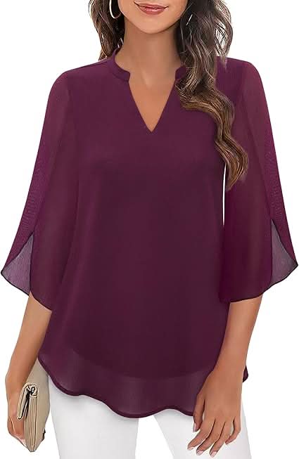 Celest – Blusa de Gasa con Capas para Mujer