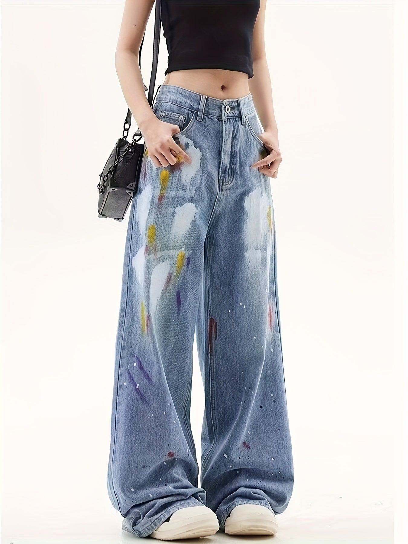 PANTALÓN PRINT GRÁFICO FLARE STREET