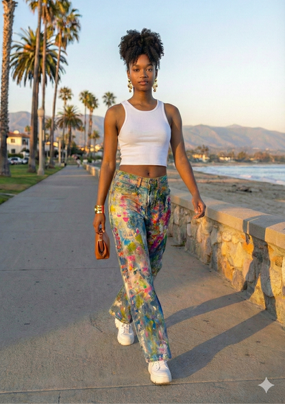 JEANS NÉBULA URBANA DENIM WIDE LEG