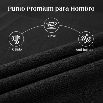 SUÉTER PREMIUM DE CACHEMIRA PARA HOMBRE | Hilo suave y cómodo con un corte moderno para negocios y ocio. 👔
