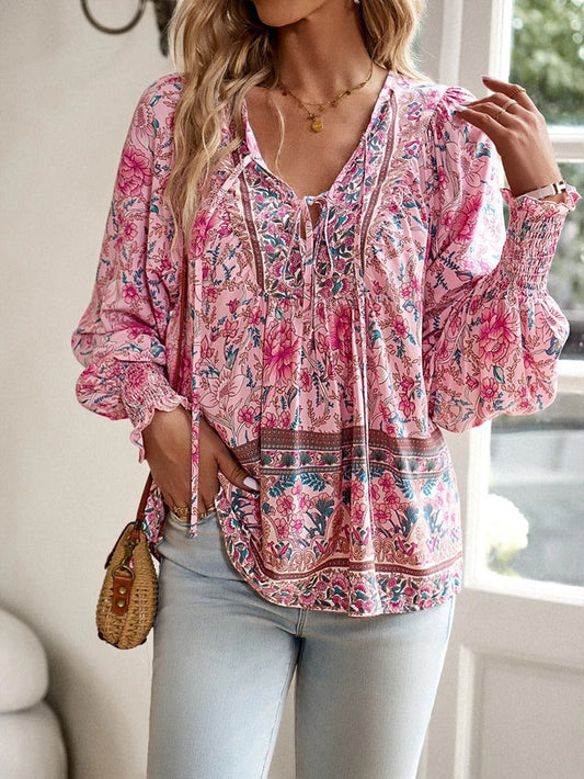 Helena – Blusa veraniega boho floral