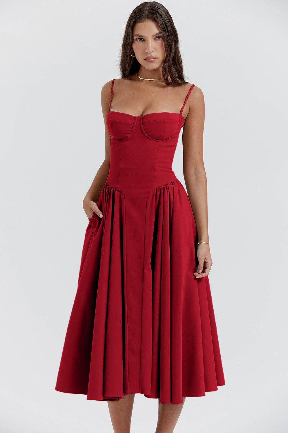 ORIUS– VESTIDO MIDI RETRO