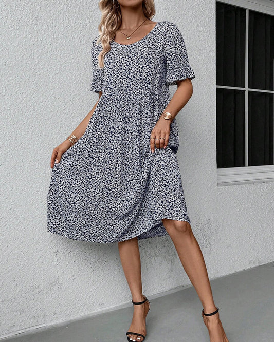 Fleur – Vestido midi floral elegante para mujer