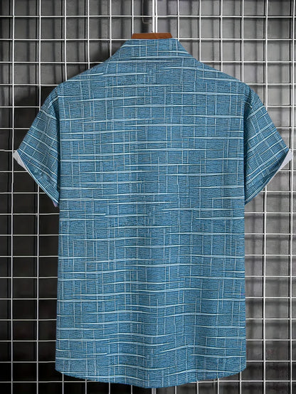 Gael – Camisa de Rayas a Cuadros de Estilo Moderno