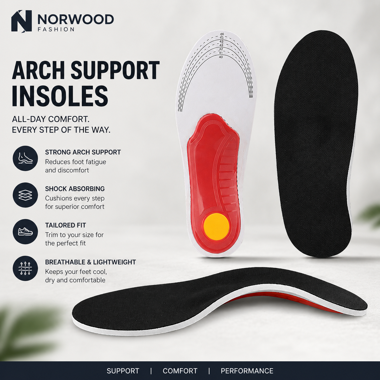 PLANTILLAS COMFORT ARCH | PACK DE 2 UNIDADES