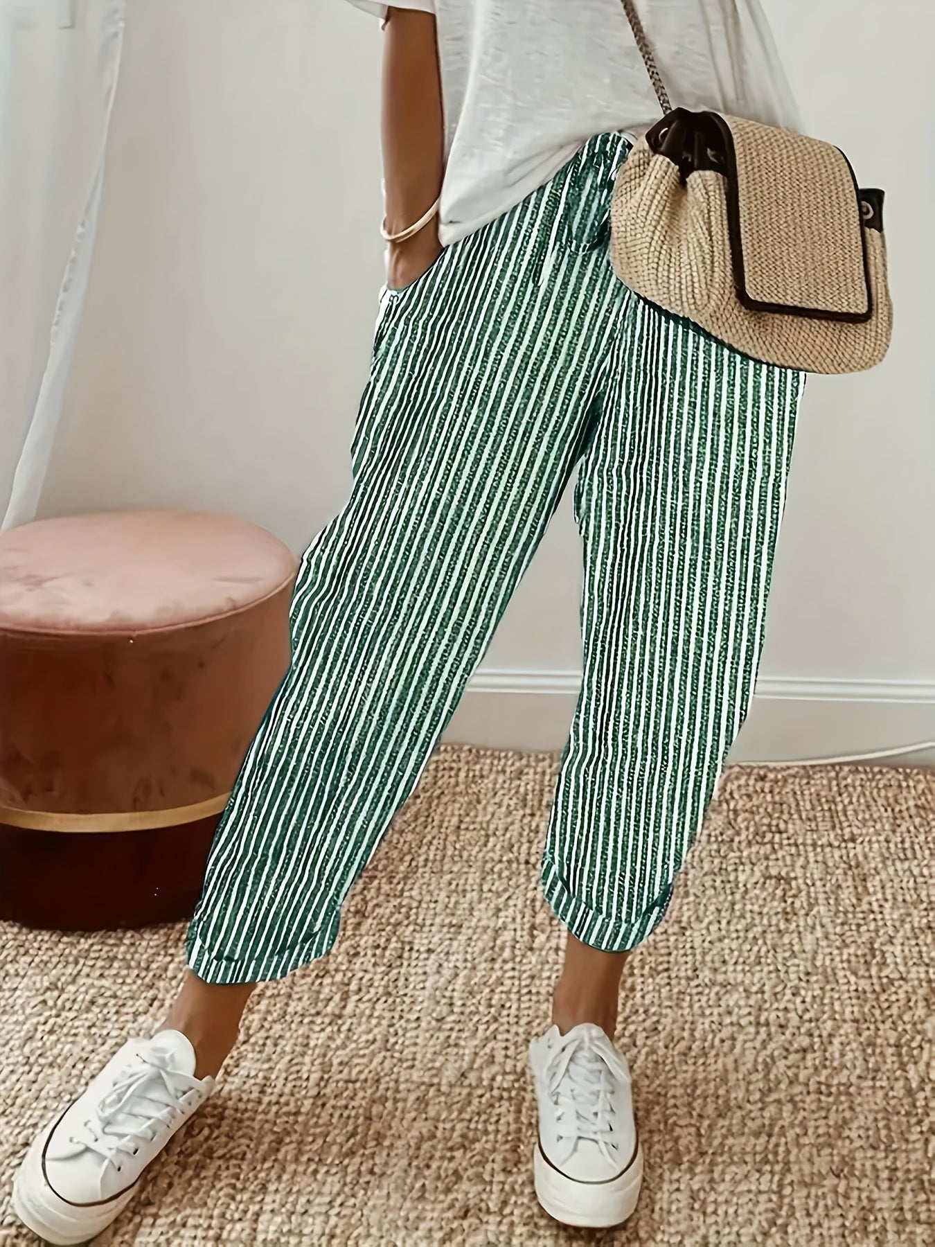 AMELIA – Pantalón de Cintura Elástica con Estilo Atemporal