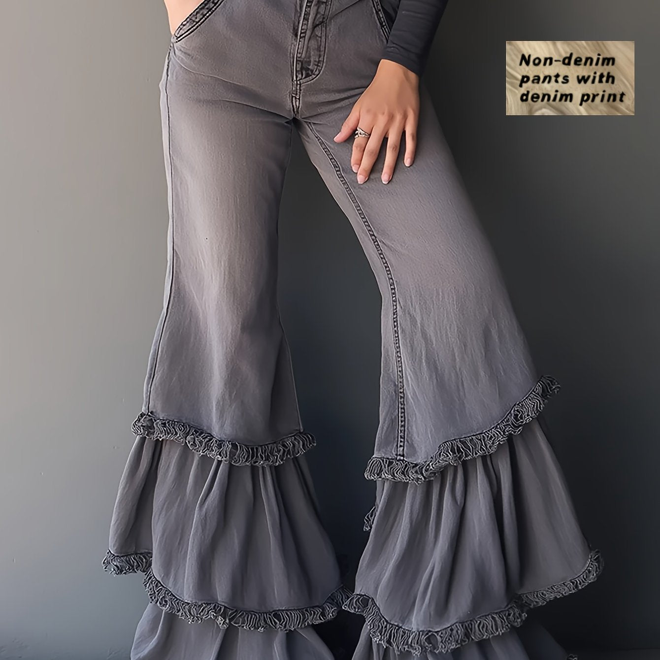 PANTALÓN CASUAL FLARE MINIMAL