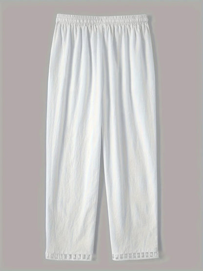 Clara – Pantalones Cropped con Ribete en Contraste